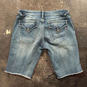 Vigoss Women’s The New York Bermuda Shorts Denim Size 28 Waist Cotton Blend